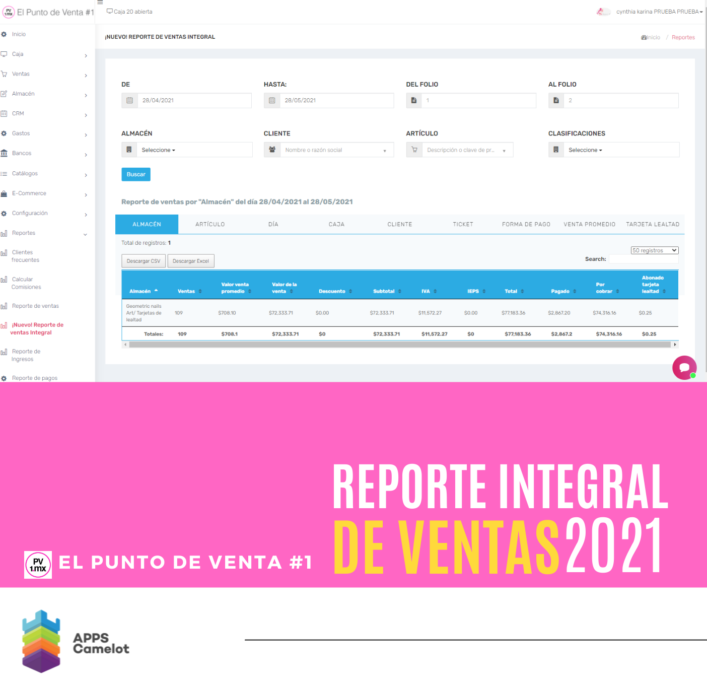 ¡Tenemos un nuevo reporte integral de ventas!
