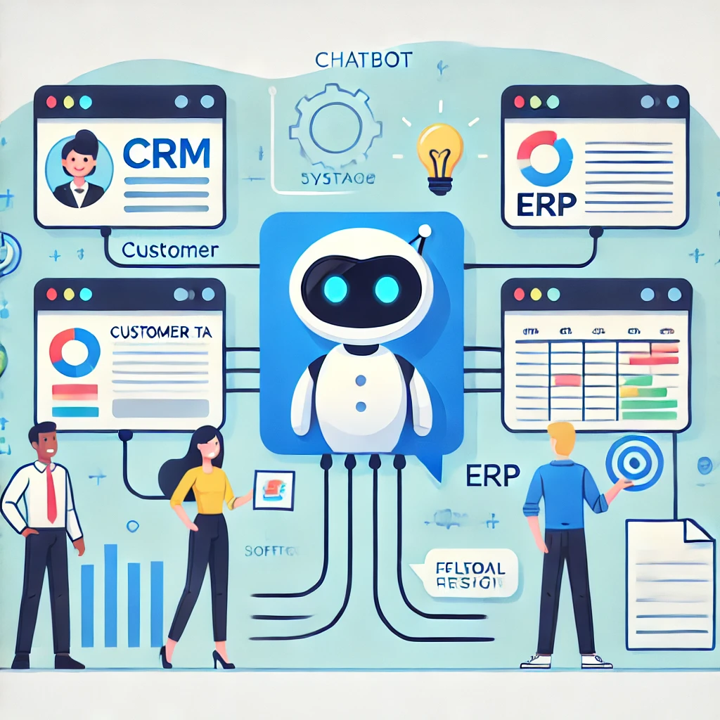 integración de chatbots con CRM y ERP