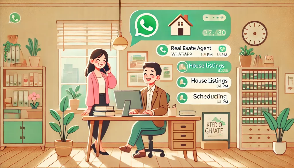 real estate services via WhatsApp