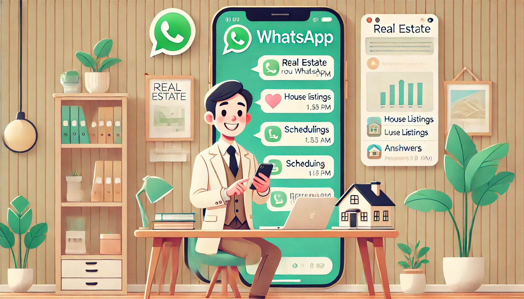 real estate services via WhatsApp